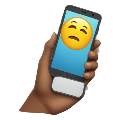 phone in hand in bed sticker