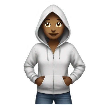 Susie wearing hoodie sticker