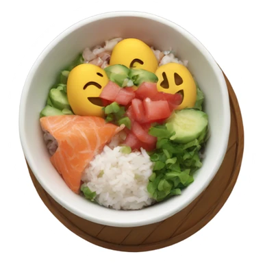 Poke bowl sticker