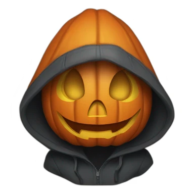 jackolantern wearing hoodie sticker