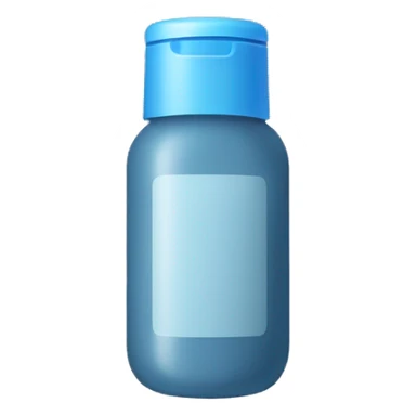 blue-grey bottle of scalp scrub sticker