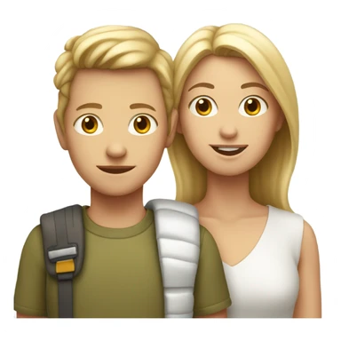 white mom with a white teen boy and two small white boys sticker