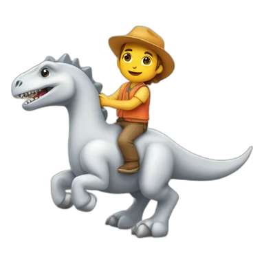Cheval sur un dinosaure  sticker