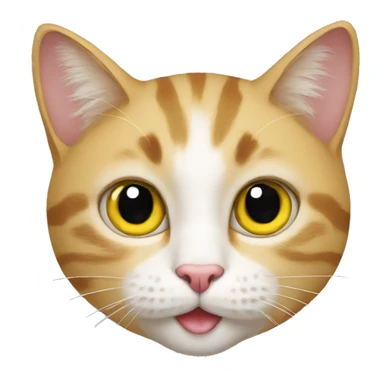 Cat with banana sticker