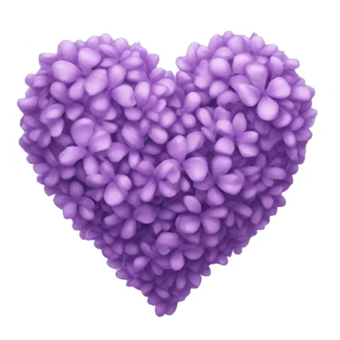 lilac heart two  sticker