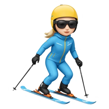 A person is skiing on the snow
person sticker