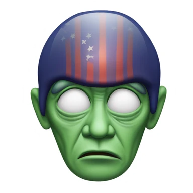Donald Trump as an Alien sticker