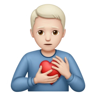 Men I sick hold his heart by 1 hand sticker