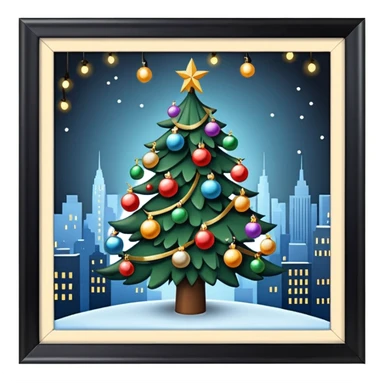 christmas new york sticker