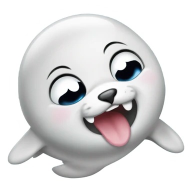 Baby seal crying tears of joy sticker