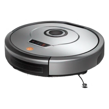 A sad robot vacuum cleaner sticker