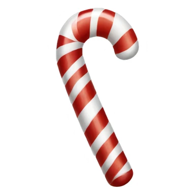 Red and white candy cane sticker