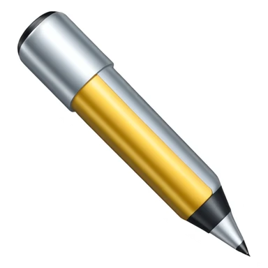 a silver bold marker with a large round tip sticker