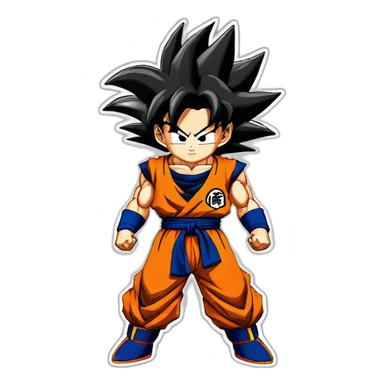 son goku saiyan 4 sticker