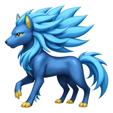 Luxray-Manectric-Suicune-Solgaleo-fusion sticker