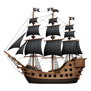Pirate ship frigate sticker