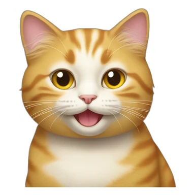 Trump cat smiling sticker