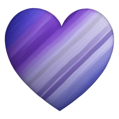gray purple indigo heart sticker