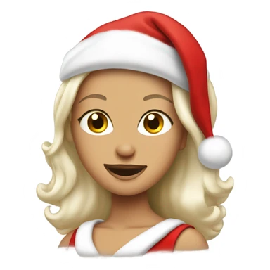 santa being a diva  sticker