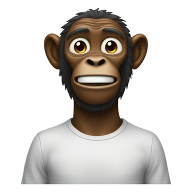 Affe mit Kaugummi sticker