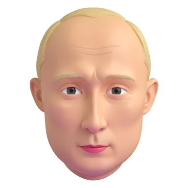 Vladimir Putin face sticker