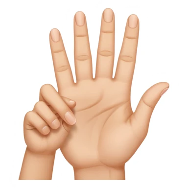 Yvl hand sign only 3 fingers up including thumb sticker