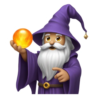 wizard holding a bomb sticker