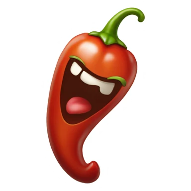 laughing spicy chilli sticker