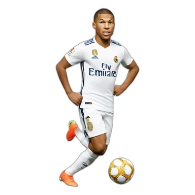 Kilian mbappe au real de madrid sticker