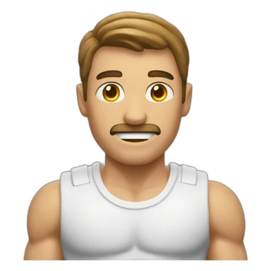 Muscle chatgpt coding guy Mediterranean sticker