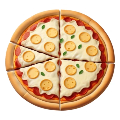 pizza with a lot of cheese and with camambert sticker