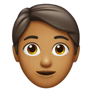 Chica con los ojos marrones y pelo marrón  sticker