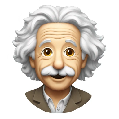 albert einstein happy philosophies sticker