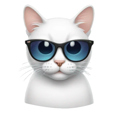 Cat with sunglasses sticker