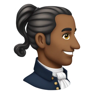 George Washington with Ariana Grande’s hair sticker