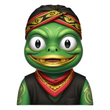 mach mir pepe emotes für twitch im chicano style sticker