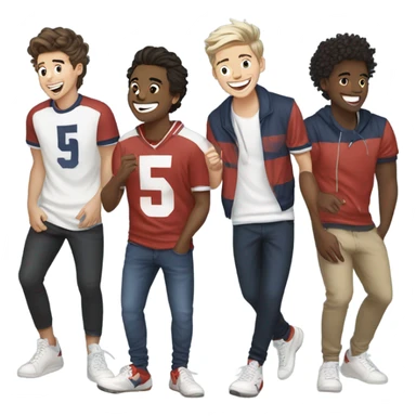 Boys Band One Direction Football sticker