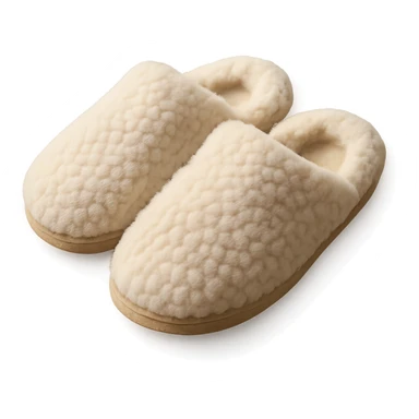 cozy wool slippers, soft and fluffy sticker