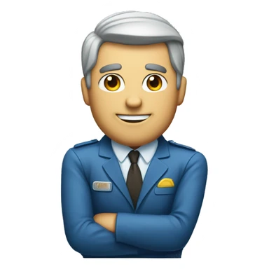 the word "okay boss" with blue color and add a retro vibes to it sticker