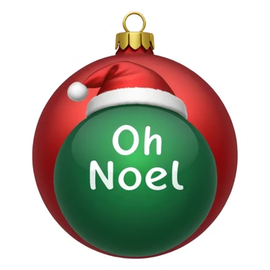 christmas ornament Oh Well Noel sticker