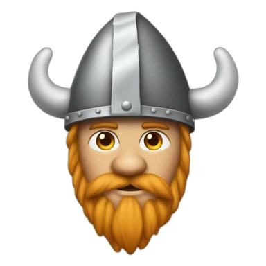 a viking with a dunce cap sticker