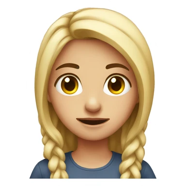 Girl at work laptop rolling eyes  sticker