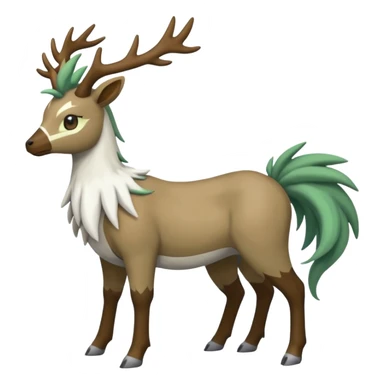 Stantler-Silvally-Skiddo-Mudbray-Amaura-Virizion-fusion-creature-hybrid (full body) sticker