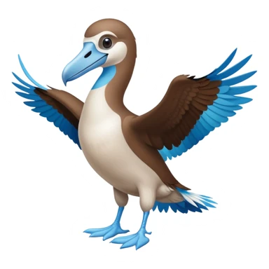 Blue-footed booby sticker