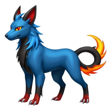Luxray-Manectric-Houndoom-Pokémon-Fakémon-hybrid-creature sticker