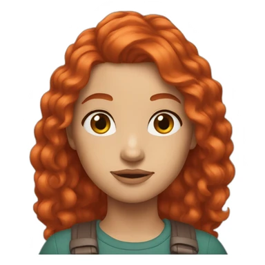 👩🏻 red hair sticker
