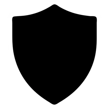 shield icon, solid filled icon, bold and simple, modern look sticker