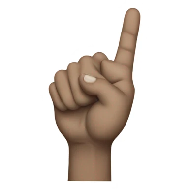 rock and roll handsign upside down sticker