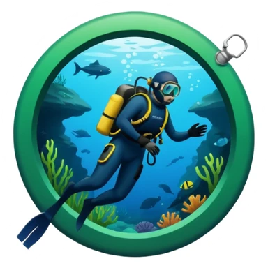 Cave Divers logo based on name and colors sticker