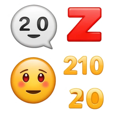 the red underlined  "100 points" emoji, but with "20" instead of "100" sticker